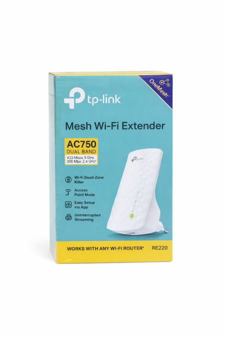 TP-Link Mesh Wi-Fi Extender RE220 (AC750)