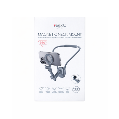 حامل هاتف مغناطيسي للرقبة Yesido Magnetic Neck Mount – موديل C332