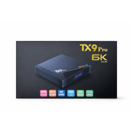 جهاز TX9 Pro 6K Android TV Box  + اشتراك Pal Vision  ٥ سنين