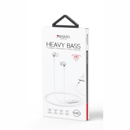 YESIDO YH53 – Wired Earphones Heavy Bass – 3.5mm