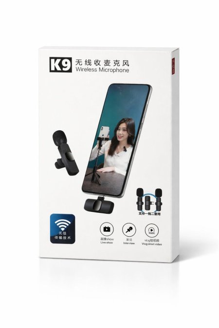 K9 Microphone for USB-C and IOS (2 مايكروفون)