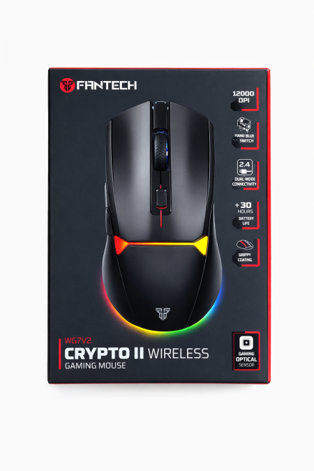 Fantech CRYPTO II Wireless – Gaming Mouse (موديل WG7V2)