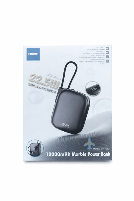 Moxom Marble Power Bank 10000mAh – موديل MX-PB184