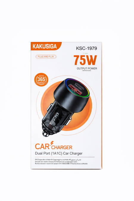 KAKUSIGA KSC-1978 75W Car Charger – شاحن سيارة سريع