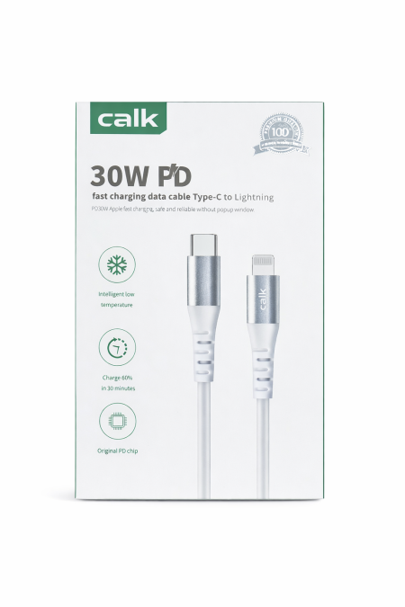 كابل شحن سريع Calk Type-C إلى Lightning – 30W PD