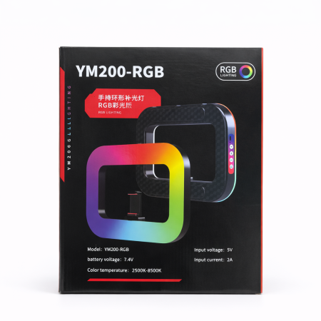 YM200-RGB Ring Light – إضاءة تصوير RGB متعددة الألوان