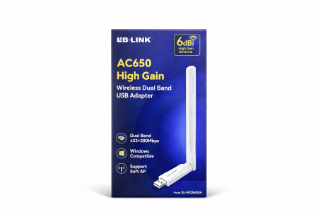 قطعة واي فاي USB LB-LINK AC650 Dual Band