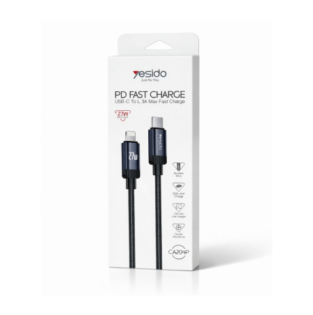 Yesido Type-C to Lightning PD Fast Charge (27W)