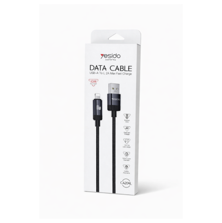 Yesido USB-A to Lightning Data Cable (10W)