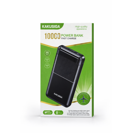 باور بانك KAKUSIGA سعة 10000mAh شحن سريع