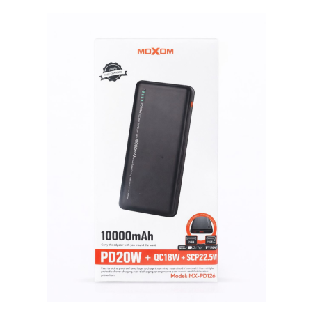 MOXOM 10000mAh PD20W + QC18W + SCP22.5W