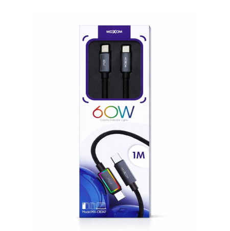 Moxom Fast Charging Data Cable 60W  –  MX-CB347  Type-C-Type-C