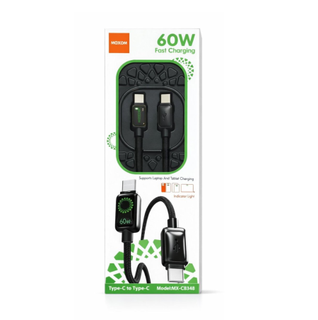 Moxom Fast Charging Data Cable 60W – MX-CB348  Type-C-Type-C