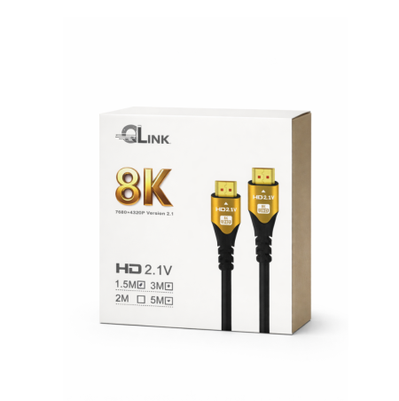 كيبل HDMI 8K QLINK (HD 2.1)