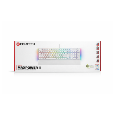 كيبورد ميكانيكال (Fantech MAXPOWER II MK894 (lemon zest switch