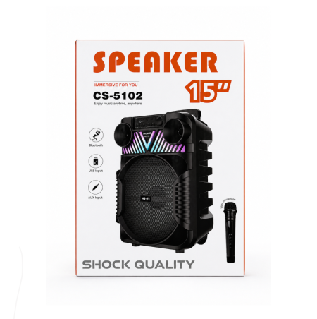 سبيكر 15 إنش Portable Speaker موديل CS-5102
