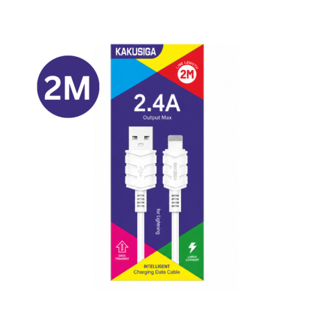 كيبل شحن ونقل بيانات KAKUSIGA Lightning/Type-c 2.4A بطول 2 متر