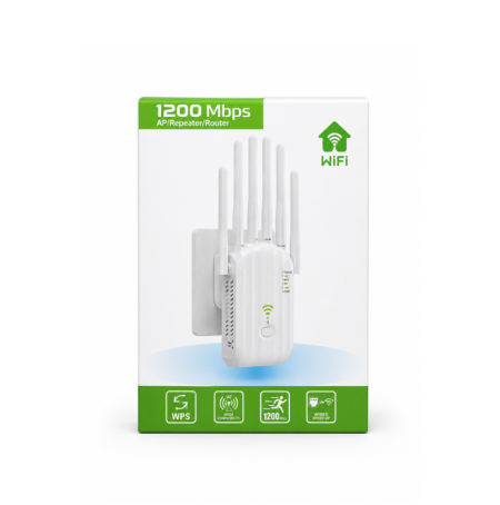 مقوّي إشارة واي فاي فايبر 1200Mbps – WiFi Repeater