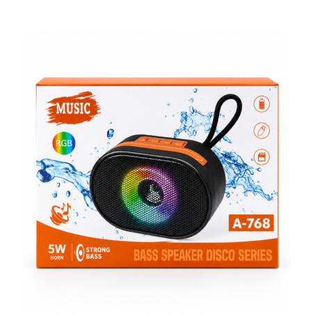 سماعة بلوتوث A-768 Bass Speaker Disco Series