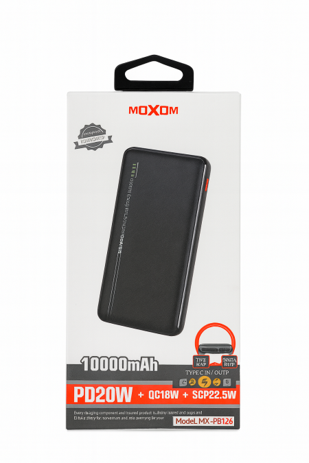 MOXOM 10000mAh PD20W + QC18W + SCP22.5W