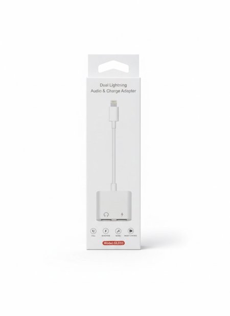 Dual Lightning Audio & Charge Adapter Model: GL033