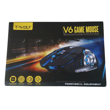 T-Wolf V6 Gaming Design RGB Mouse