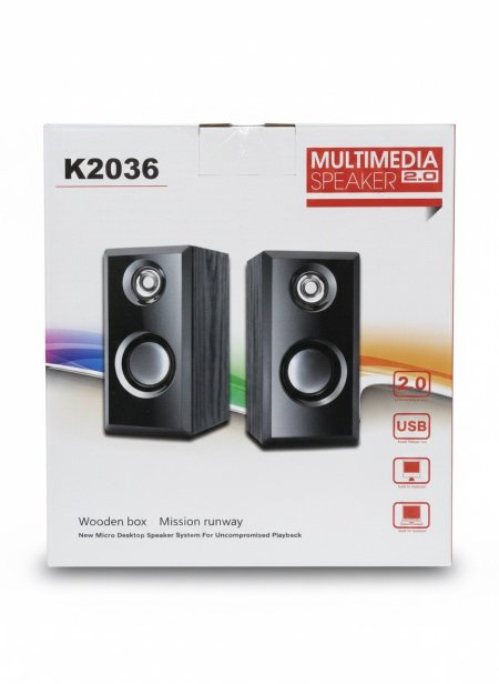 K2036 2.0 Wooden Speaker