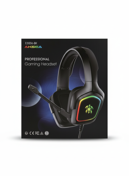 AKSEA Gaming Headphone E3006-BK