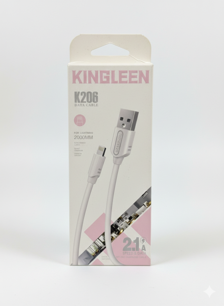 Kingleen K206 Data Cable for Lightning USB – 2000mm (2m)