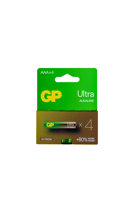 GP Ultra Alkaline AAA × 4 Units