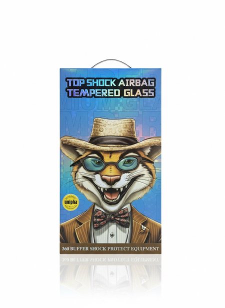 Top Shock Airbag Tempered Glass زجاج